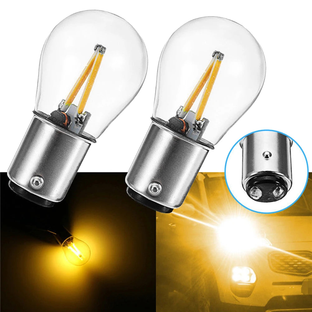 1Pcs 1157 12V BA15D COB LED Car Reverse Backup Tail Brake Light Lamps Bulbs