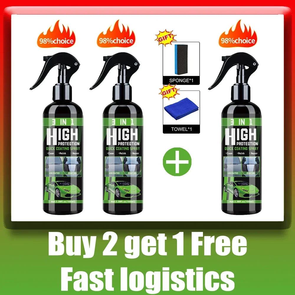 Car Nano Ceramic Coating Liquid Glass Quick Paint Polishing Waterproof Spray Hydrophobic Coating Agent Car Care G9Gzjau3