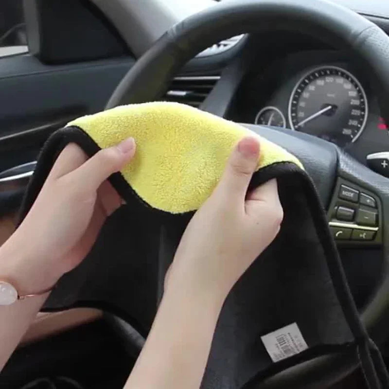 Microfiber Car Cleaning Towels Car Wash Drying Cloth Hemming Microfiber Towel Care Wash Cloth Car Detailing Accessories