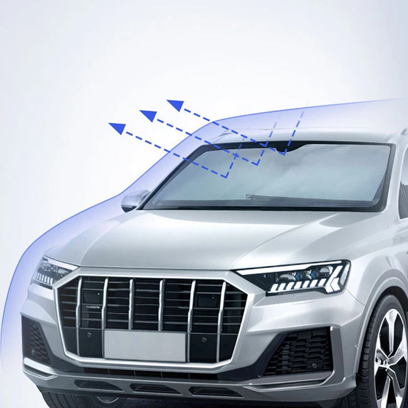 SEAMETAL Telescopic Car Curtains Summer Windshield Sun Protection Cover 72cm-140cm Adjustable Width Sun Shade Privacy Curtains