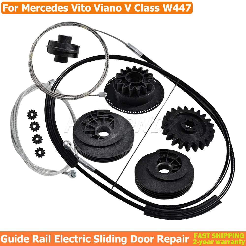 For Mercedes Vito Viano W639 W447 6398200442 Side Electric Sliding Door Drive Locking System Guide Rail Motor Repair Set
