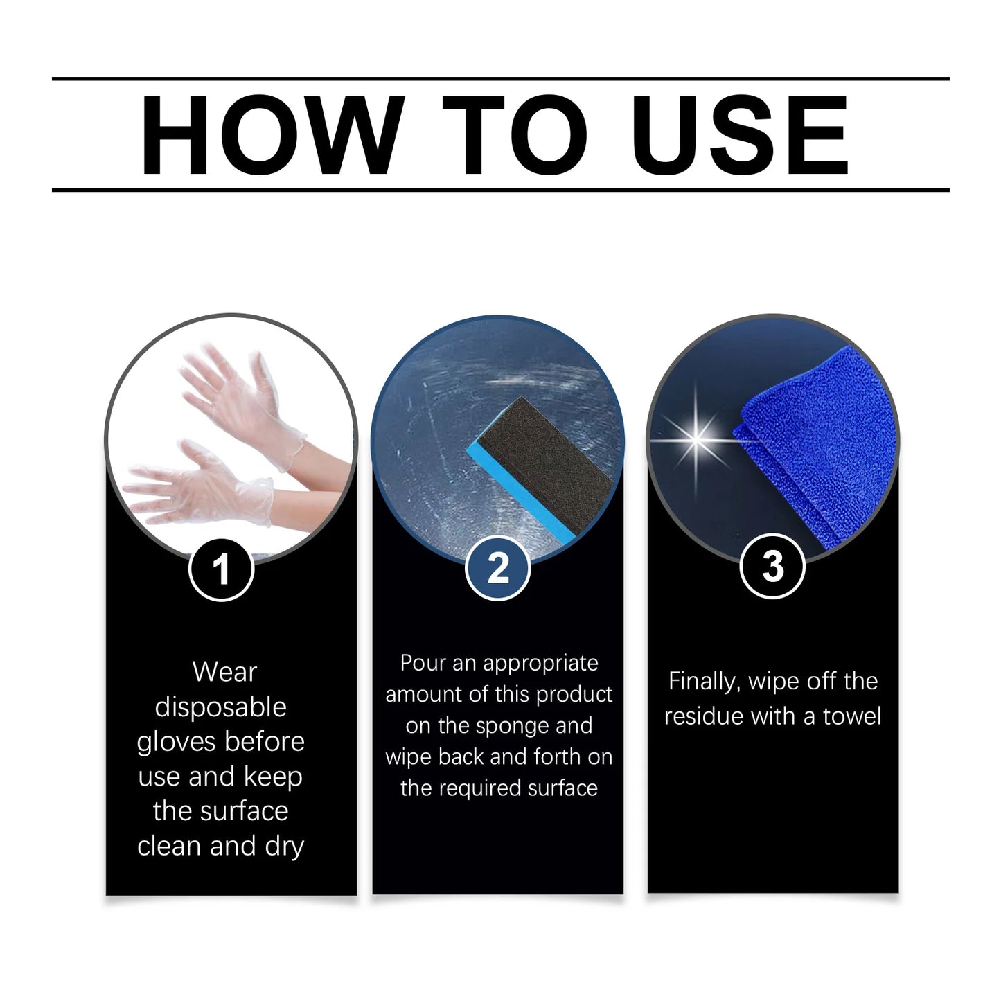 Ceramic Glass Coating Hydrophobic Coating Agent For Car Windshield-Waterproof, Anti-Rain, Anti-Fog, Long-Lasting Protection Kit