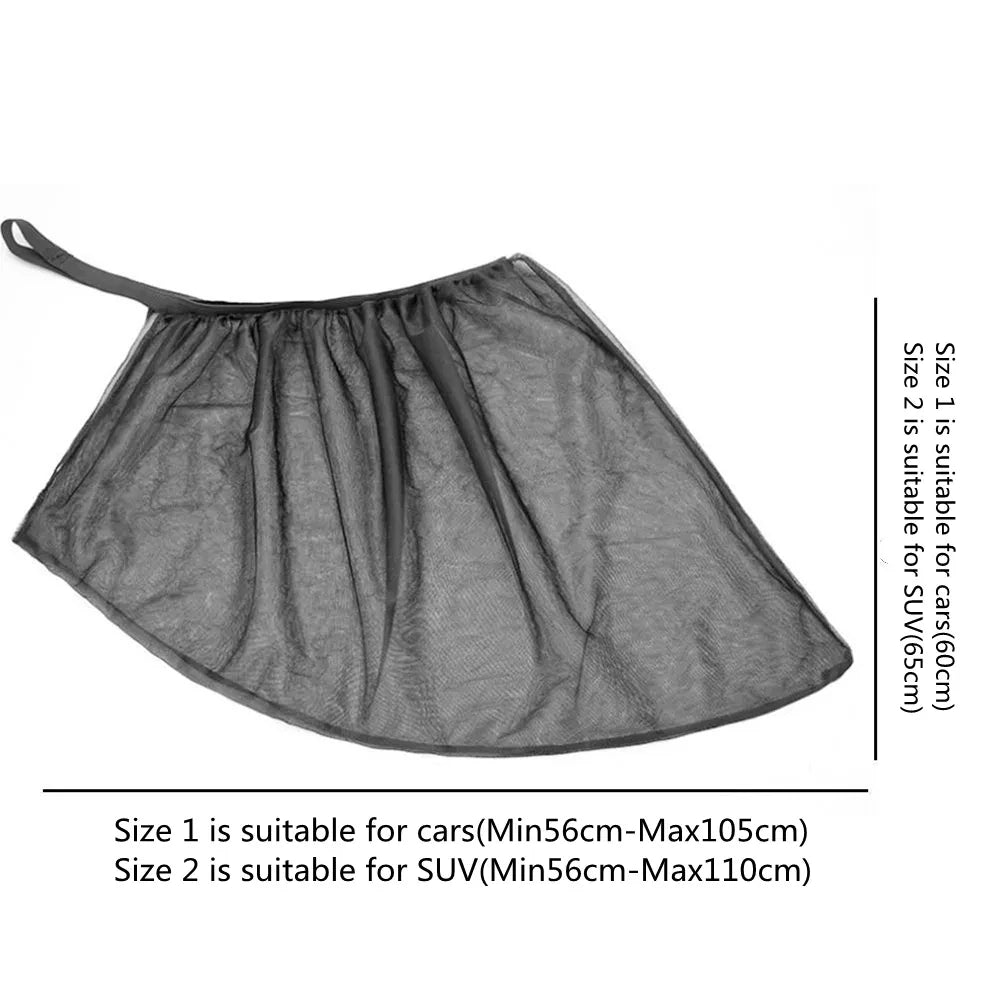 1/2pcs Car Sun Shade Auto UV Protect Curtain Cover Mesh Covers Front Rear Side Car Mosquito Net SUV Window Mesh Sunshade Nets