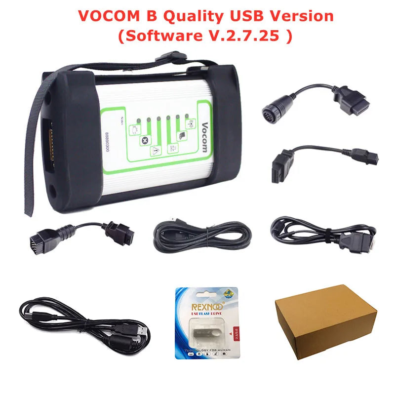 Best ForVolvo 88890300 Vocom Interface Truck Diagnostic Tool Calibrate & Programming For UD/Mack/Renault Vocom Online Update