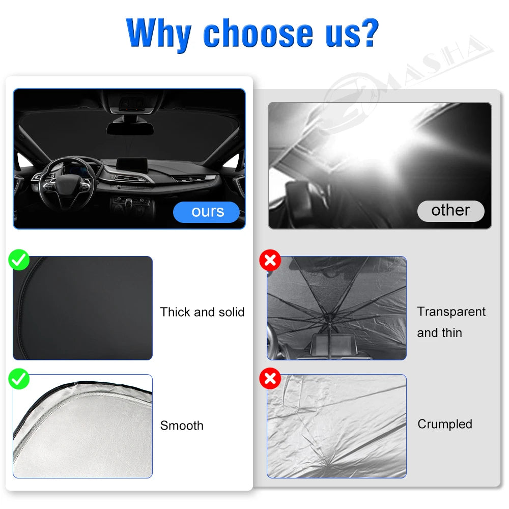 Windshield Sun Shade For MG 4 EV MG4 2022 2023 2024 Sunshade Sun Visor Protector Foldable Blocks UV Rays Keep Your Car Cooler