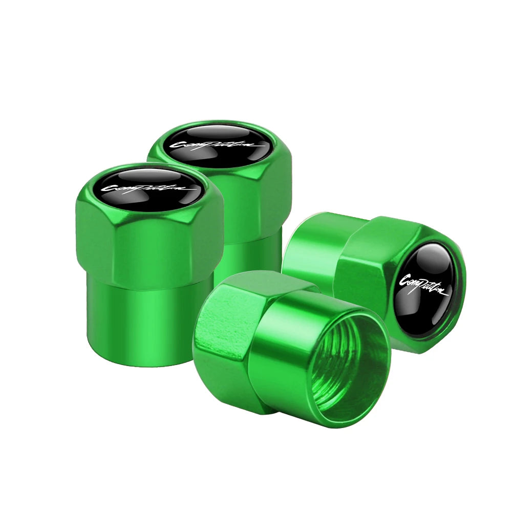 Car Styling 3D metal 4PCS Wheel Tire Valve Stem Caps Cover Accessories for MITSUBISHI Ralliart Competition Outlander ASX AIRTREK