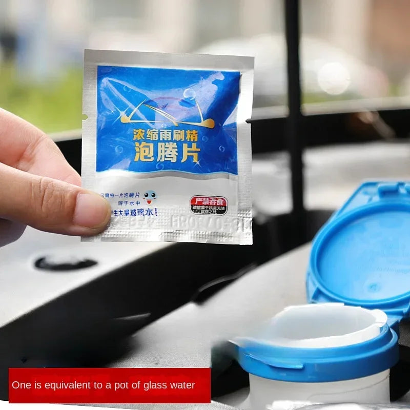 Car Windshield Glass Concentrated Washer Tablets Car Effervescent Washer Fluid Wiper Glass Solid Cleaning Tablets for Car Window