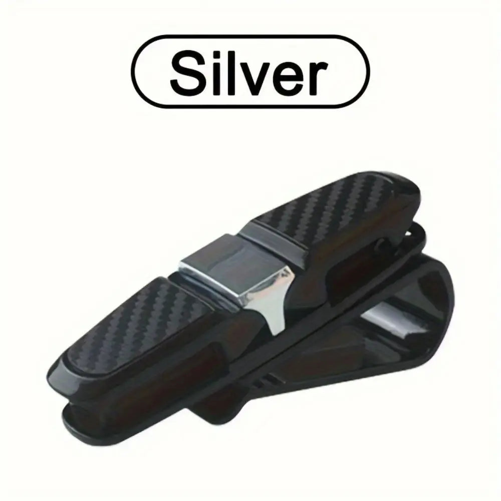 Car Glasses Case Universal Car Sun Visor Glasses Holder Sunglasses Clip Card Ticket Eyeglasses Holder Auto Interior Accessories