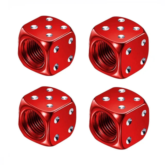 4 Pcs Aluminum Car Tire Valve Caps Hex Alloy Tyre Valve Airtight Cover Waterproof Dust For Automobiles Motorcycles Trucks Bikes