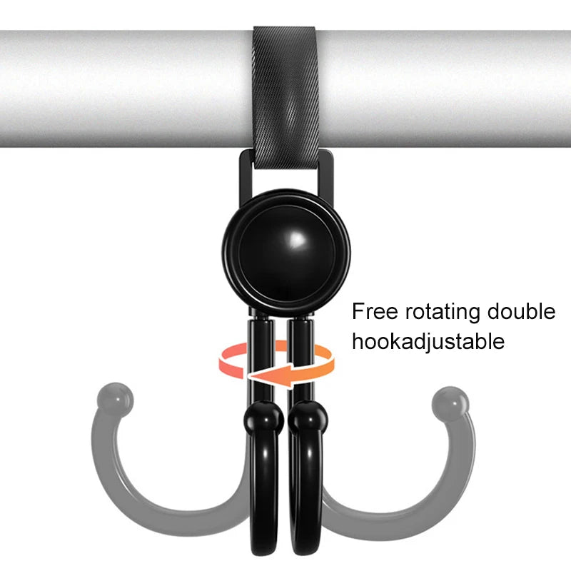 SEAMETAL 4pcs Car Hook Interior Seat Back Hanging Hooks Universal For Car Electric Bike Motorcycle Storage Goods Hanging Hook