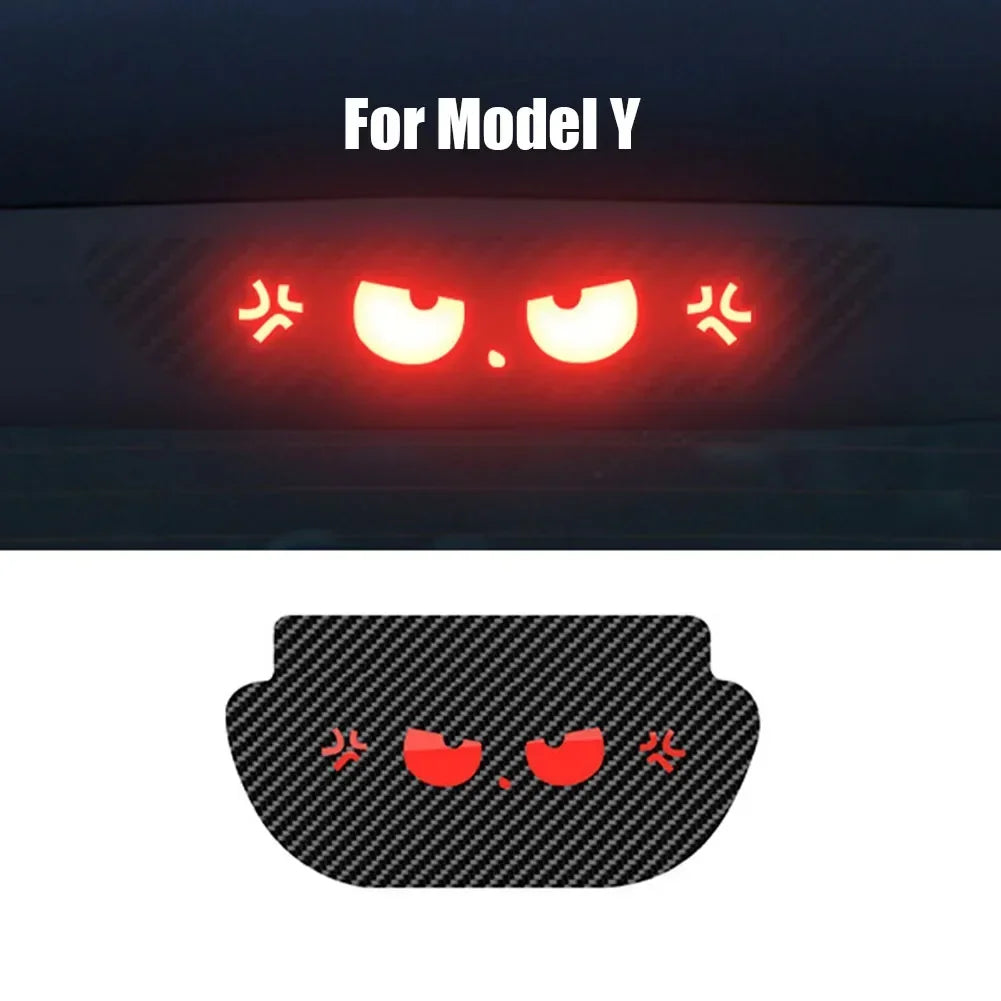 Taillight Sticker for Tesla Model 3 Y High Mounted Brake Light Projection Board Decoration Sticker Car Exterior Decoration 2023