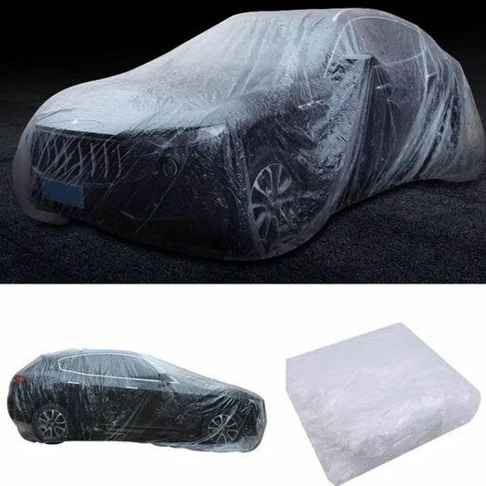 Disposable Car Cover Sun Shade Auto Accessories Universal Disposable Garage Clear Car Cover for Car
