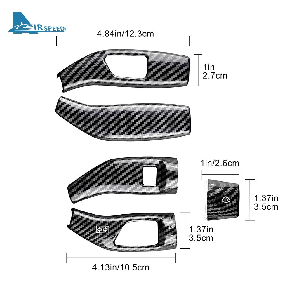 For Mercedes Benz A B C E S GLC CLA GLA GLE GLS CLS GLK ML Class W205 W213 W212 Carbon Car Wiper Gear Shift Rod Cover W176 W204