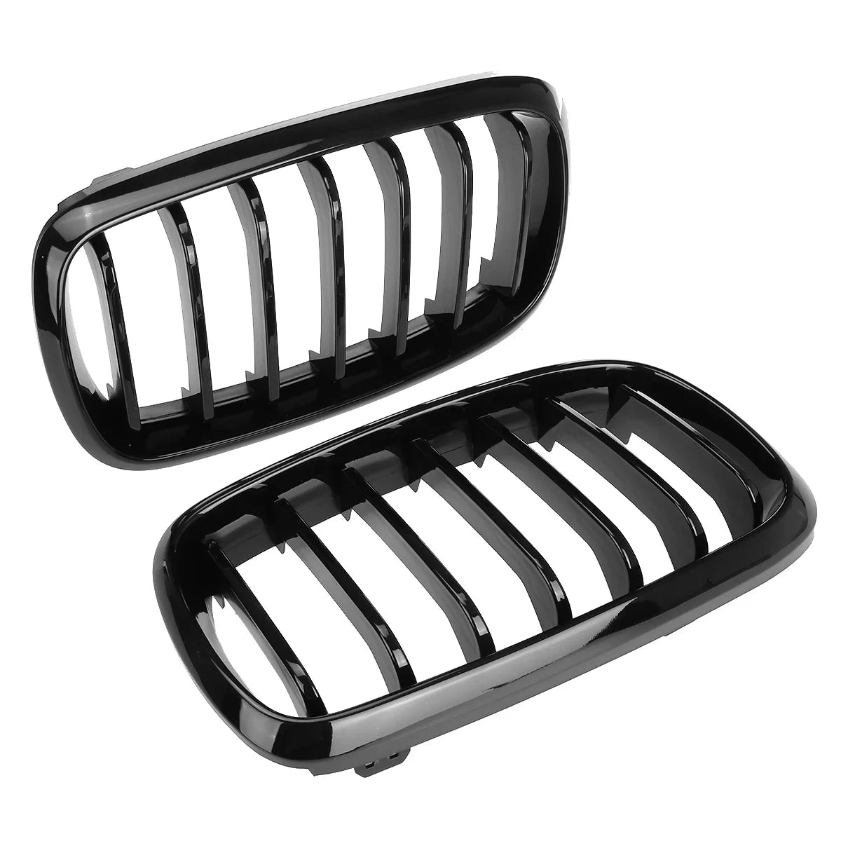 Glossy Black Car Grille Grill Front Kidney Single Line For BMW X5 F15 X6 F16 X5M F85 X6M F86 2014-2018 Car Racing Grills