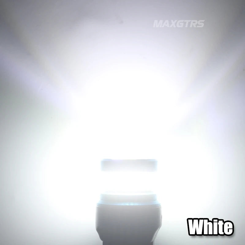 2x BA15S P21W LED Bulbs S25 1156 7440 W21W T20 4014 3030 Chip Projector Lens for Reverse Brake Tail Turn Signal Lights Canbus