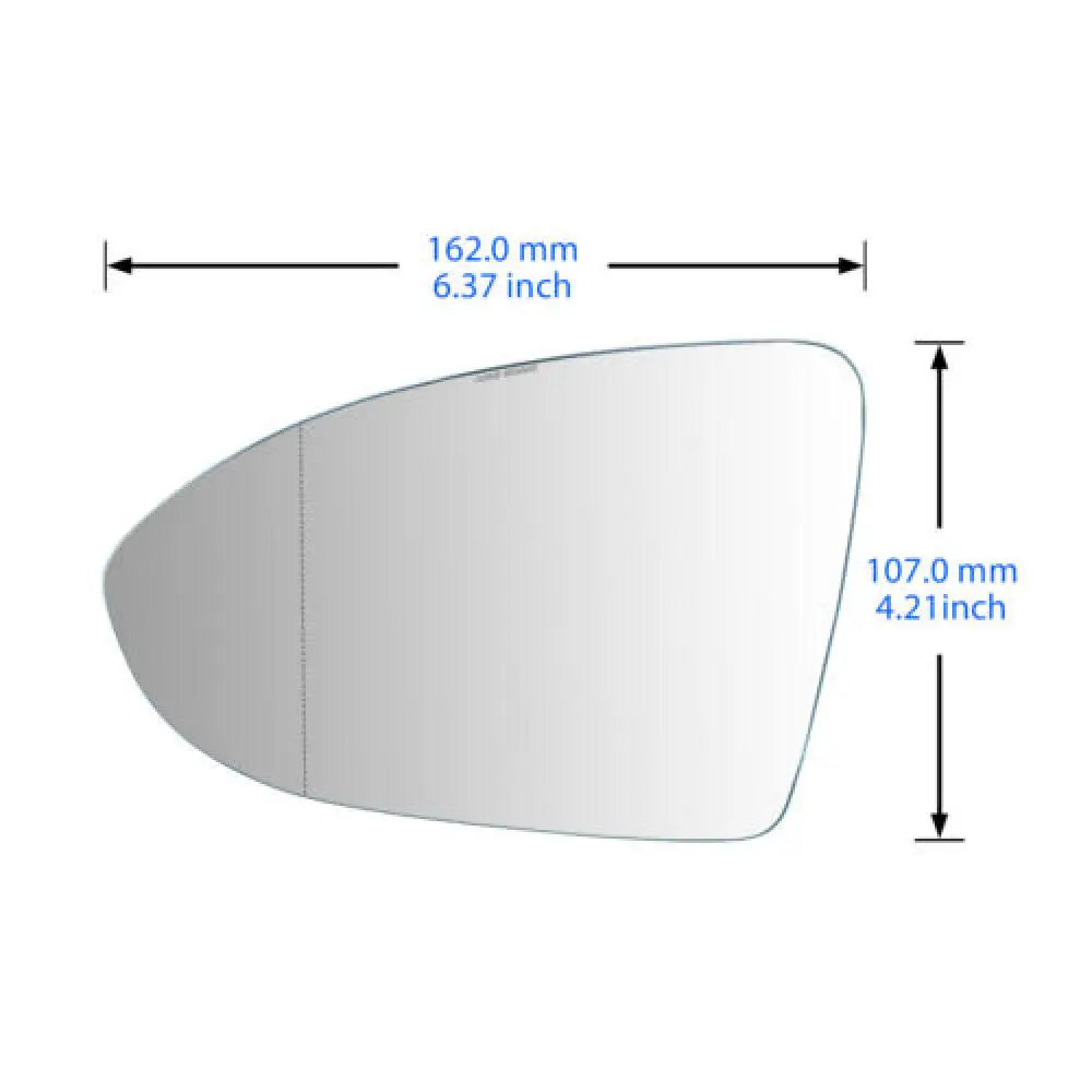 Left Side Door Wing Mirror Glass Convex Heated N/S For VW Golf 7 MK7 2012-2019