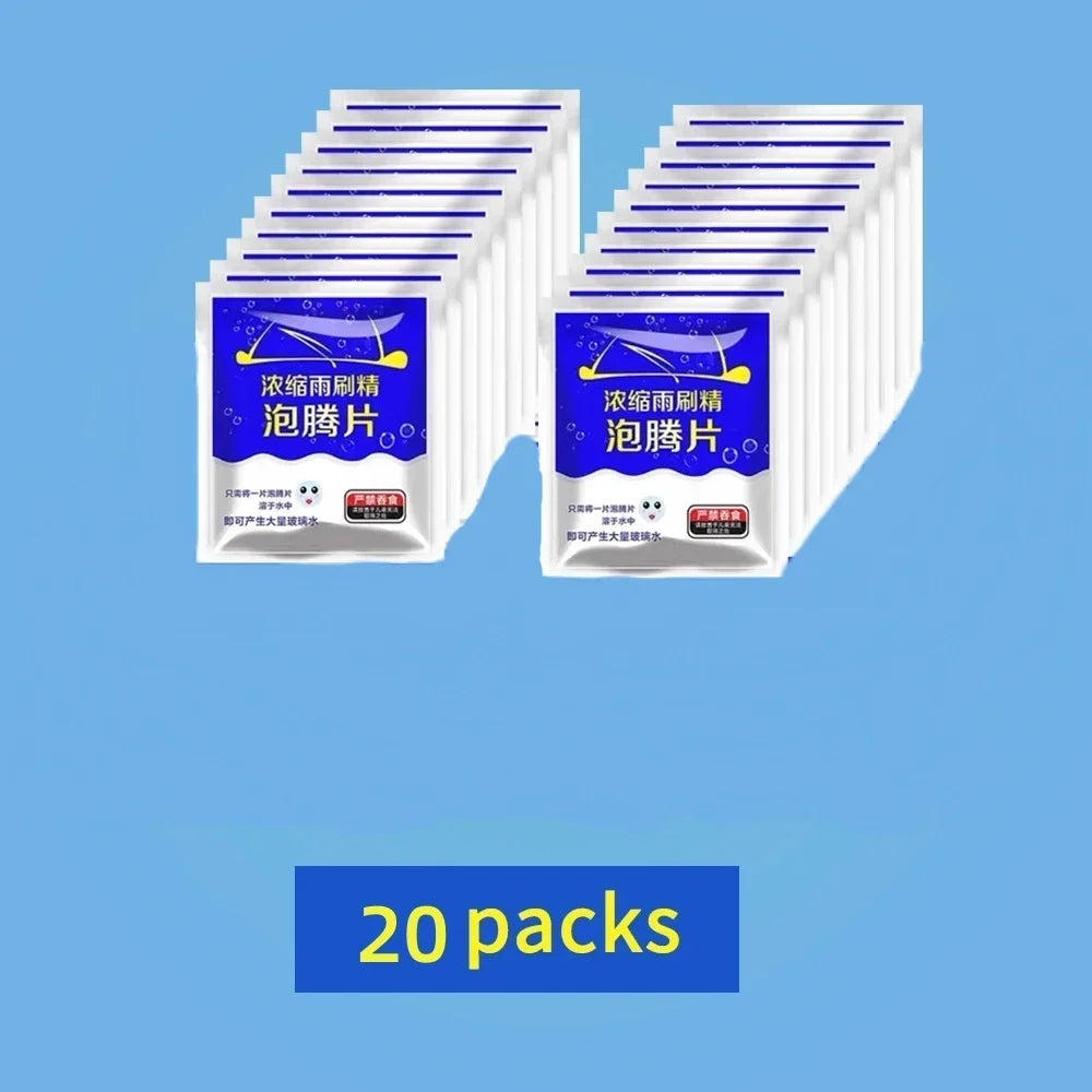 Car Windshield Glass Concentrated Washer Tablets Car Effervescent Washer Fluid Wiper Glass Solid Cleaning Tablets for Car Window