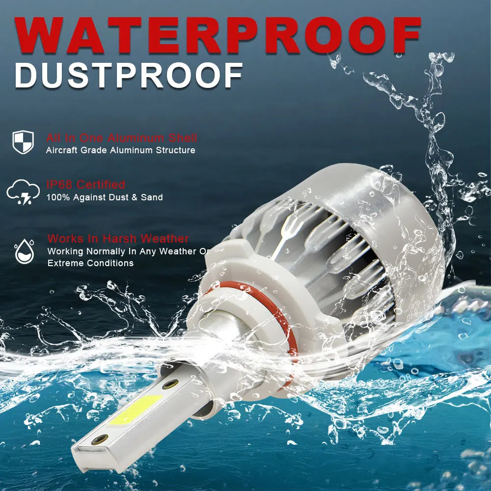 car led headlights C6 H4 H7 H11 9005 9006 7600LM 36W LED Car Headlight Hi / Lo Beam Light Bulbs colour 6000K