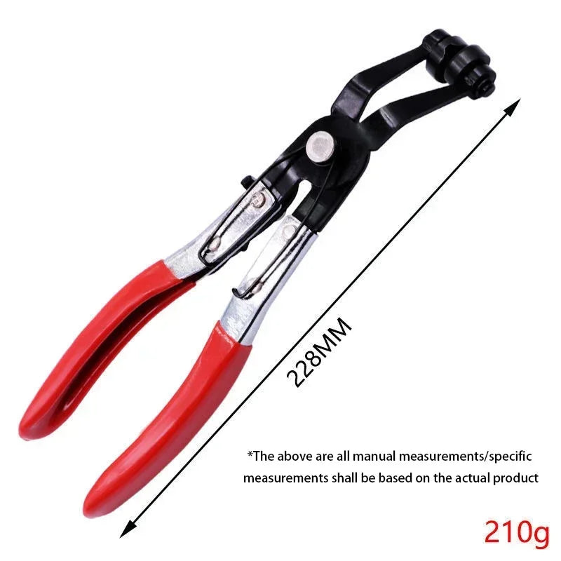 9pcs Wire Long Reach Hose Clamp Pliers Set Fuel Oil Water Hose Auto Tools,Hose Clamp Pliers for Fuel Oil & Water Hoses,Red