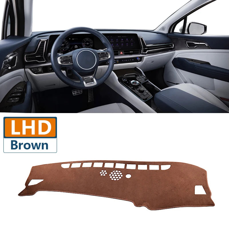 For Kia Sportage NQ5 Hybrid GT-Line HEV X-Pro 2022 2023 2024 Car Dashboard Cover Avoid Light Pad Anti-UV Carpets Non-Slip Mats