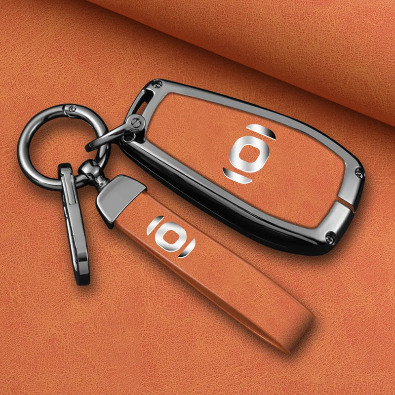 Zinc Alloy For Changan Qiyuan A05 Key Sleeve Q05 A07 Full Package A06 Shell E07 Buckle Simple Alcantara Auto Interior Accessorie