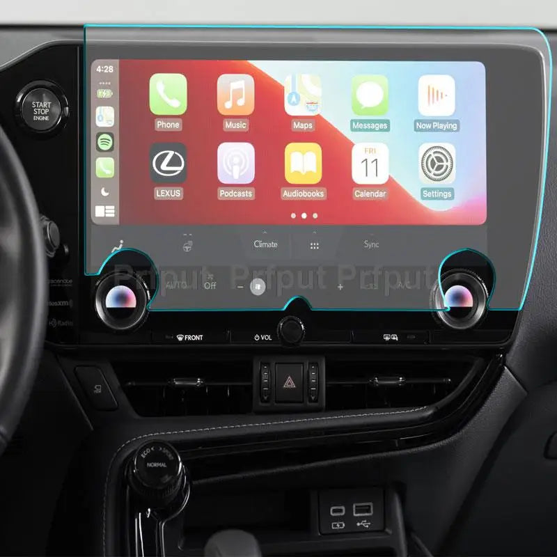 Tempered glass film protector For Lexus NX NX450H NX350 NX250 NX350H 2022 car radio gps Auto  infotainment Screen Sticker