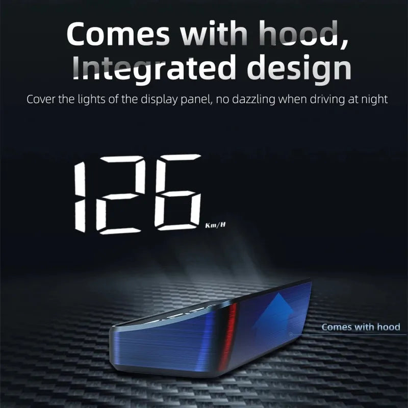 Car Speedometer HUD Head Up Display Digital Speed Meter Windshield Projector Vehicles Truck Auto Electronics Accessories