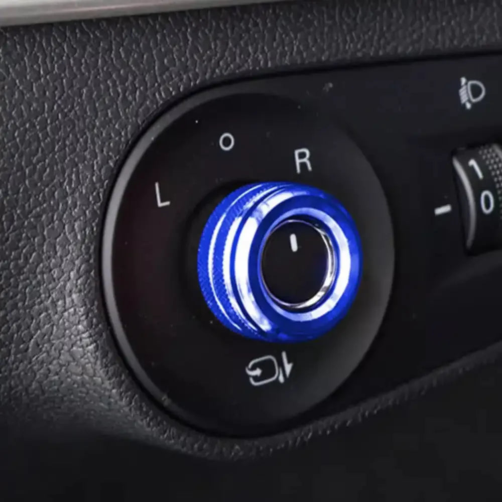 Car Rearview Mirror Knob Trim Cover Rotary ControlSwitch Decoration Aluminum AlloyRings For MG MG6 ZS GT Roewe i6/ei6/i6plus/RX5