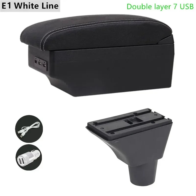 For Honda Civic 7 Generation Armrest Box Central Store Content Car-styling Decoration with Cup Holder USB Accessories