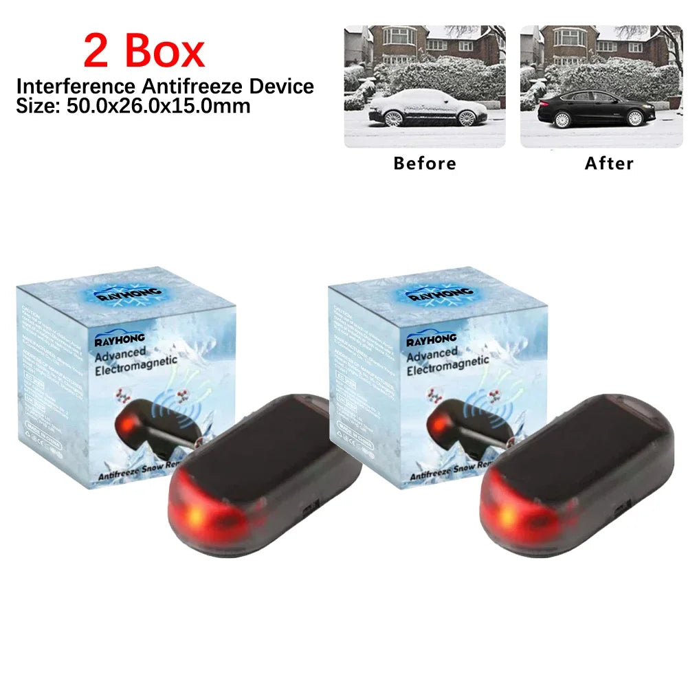 Solar Antifreeze Electromagnetic Molecular Windshield Car Snow Removal Instrument Window Glass Defogging & Defrosting & Deicing