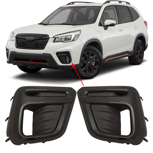 For Subaru Forester SK 2019 2020 2021 Car Front Bumper Fog Lamp Light Frame Cover Foglight Foglamp Trim Cap Hood Lid Bezel