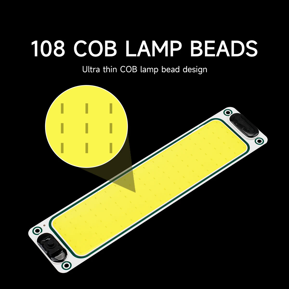 12-24V LED Car Interior Lighting Reading Night Strip Light Interior Light Ceiling Lamp with On Off Switch for Van Lorry Truck