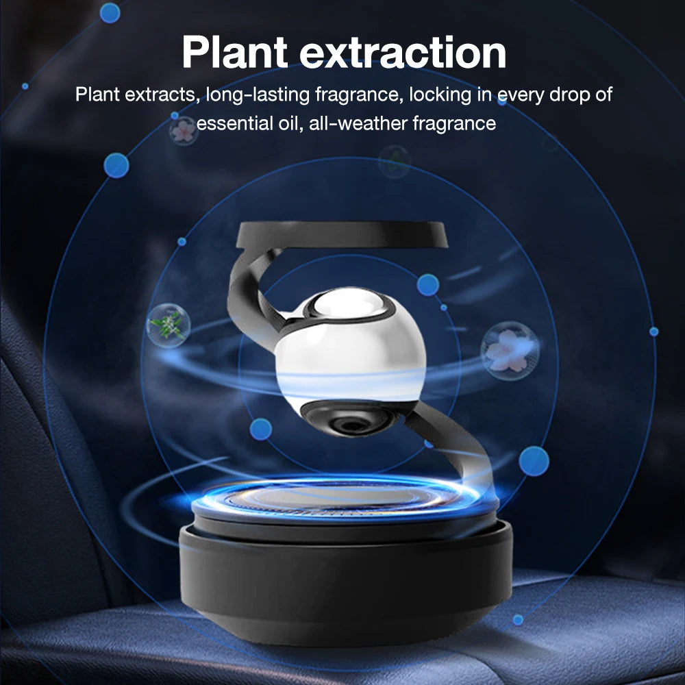 Solar Car Air Freshener Interstellar Suspension Spin Car Perfume Car Deodorant Aromatherapy Diffuser Car Interior Accessories