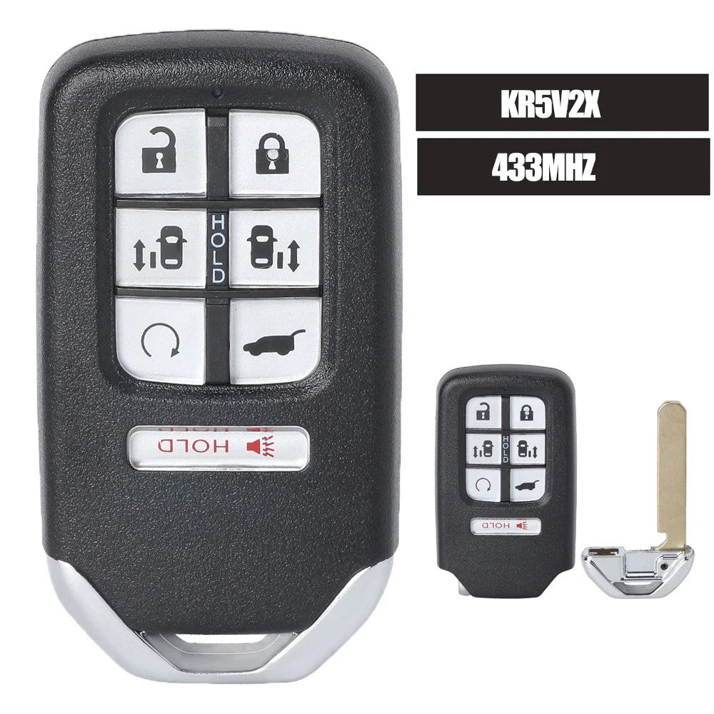 KEYECU KR5V2X 433MHz ID47 Original Chip Promixity Car Remote Control Key For Honda Fit City Greiz Jazz XRV Venzel HRV CRV
