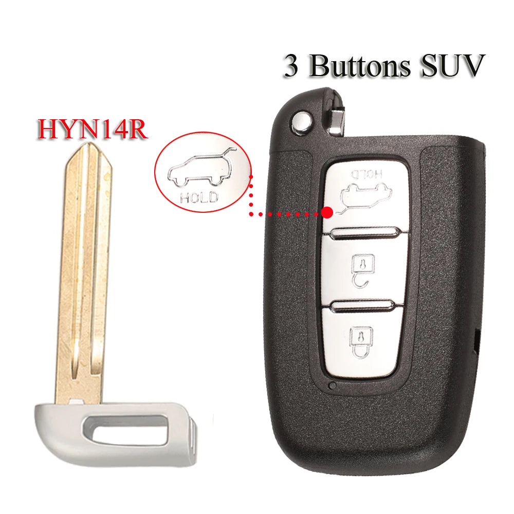 jinyuqin3 Buttons Smart Remote Key Entry Fob For Hyundai I30 Ix35 Coupe Elantra Veloster Equus Genesis Velo Sonata Uncut Blade