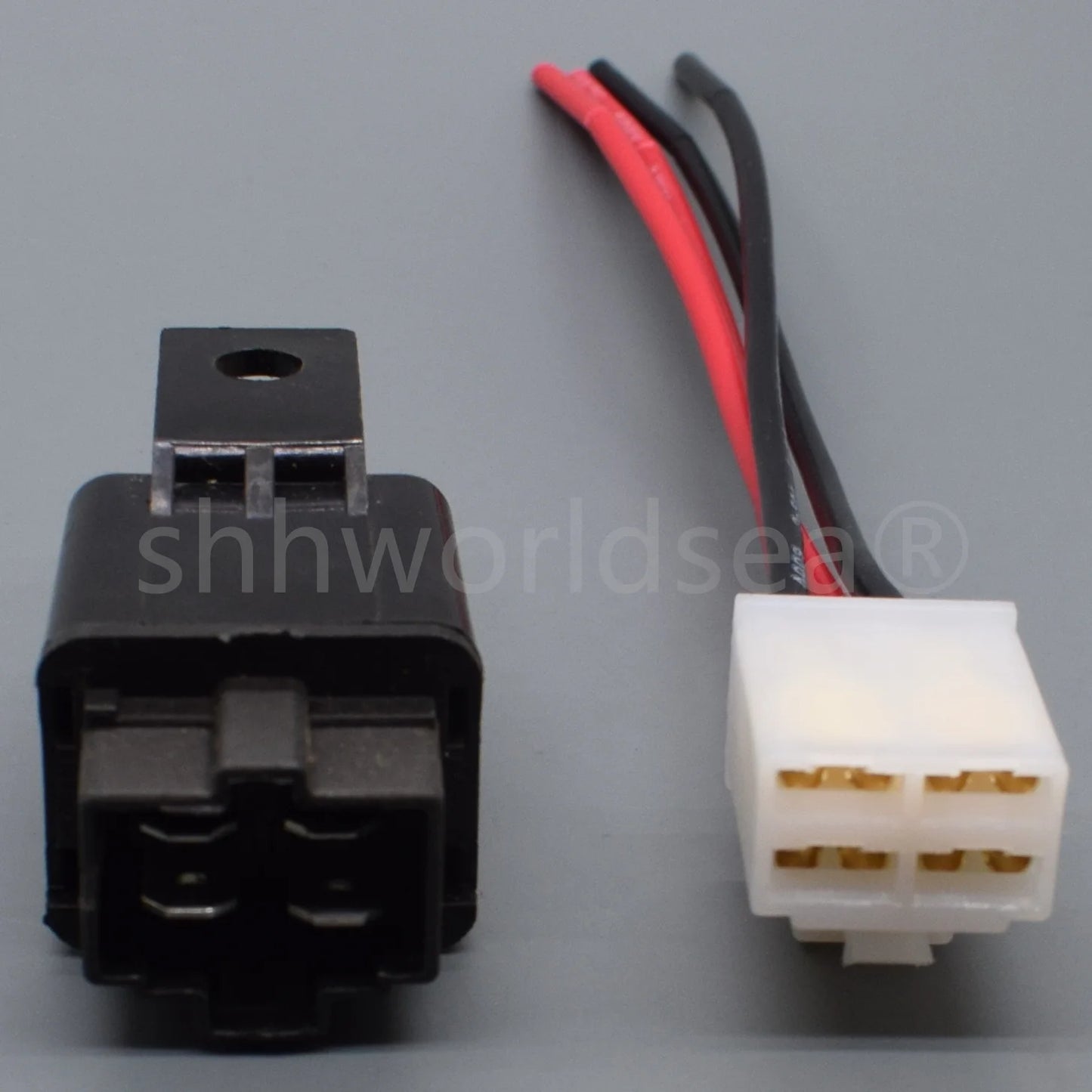 shhworldsea 1pcs Automotive air conditioning relay 12V/24V40A new energy plastic shell four plug air conditioning general relay