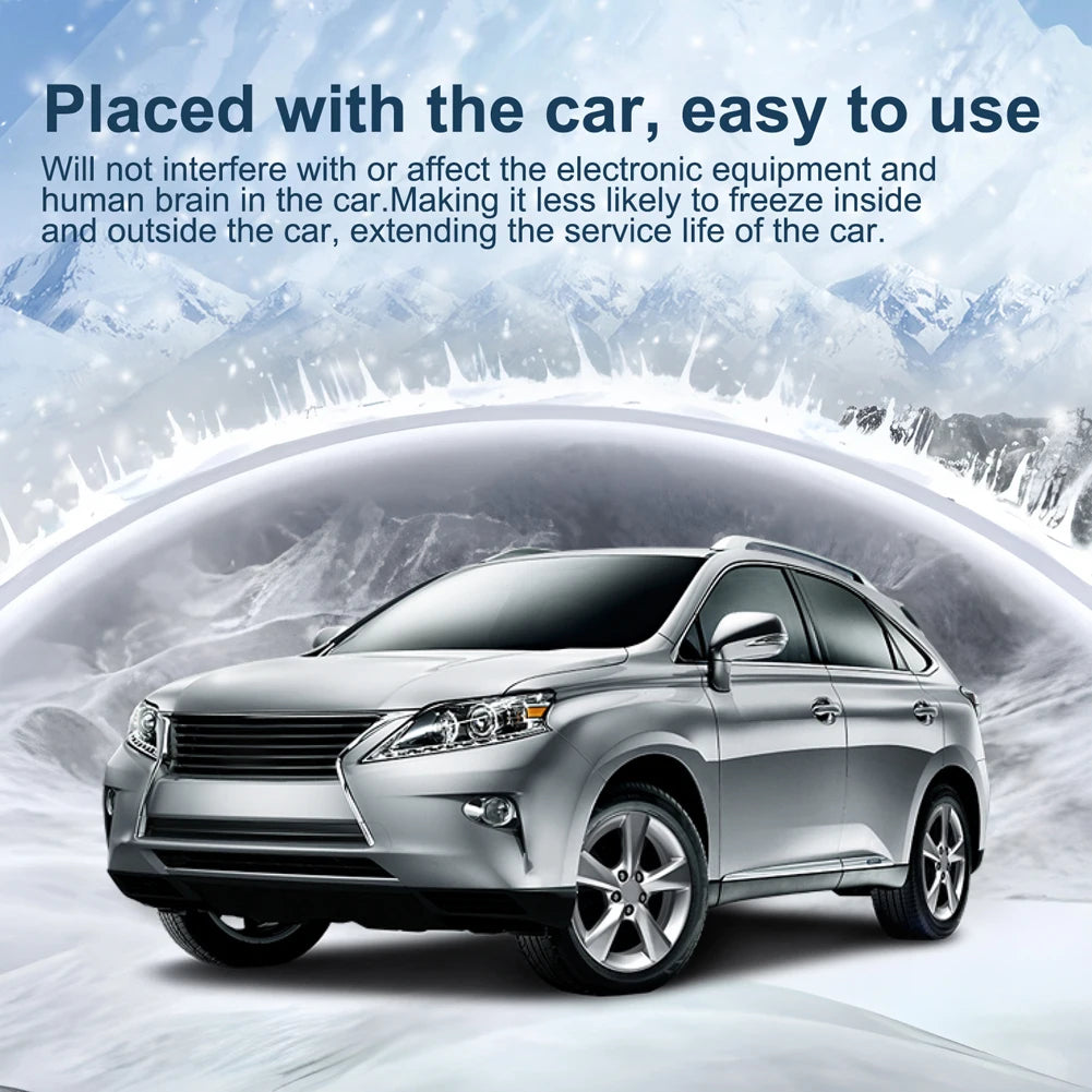 Solar Antifreeze Electromagnetic Molecular Windshield Car Snow Removal Instrument Window Glass Defogging & Defrosting & Deicing