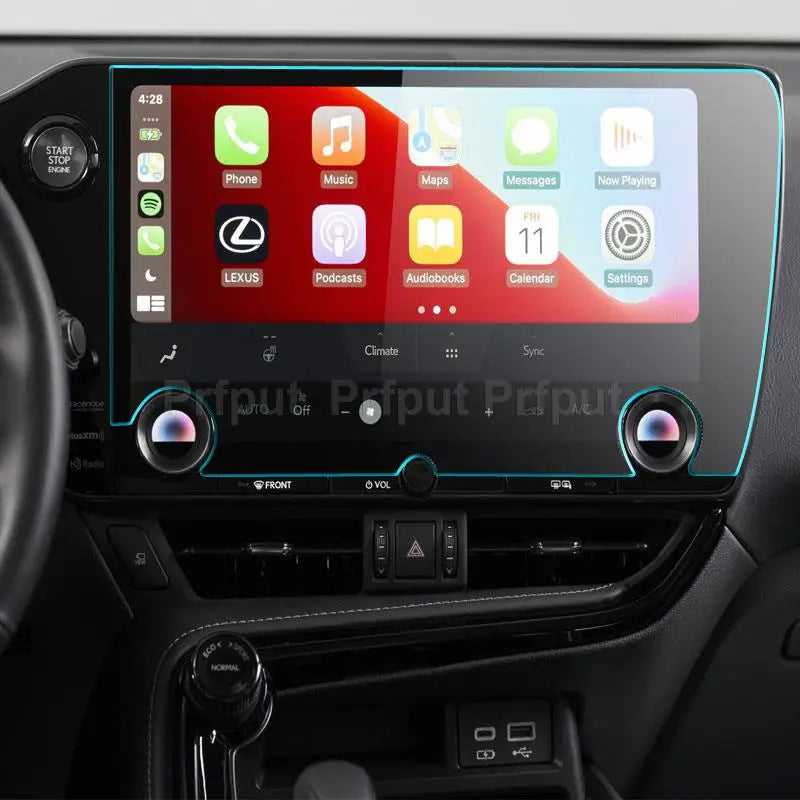Tempered glass film protector For Lexus NX NX450H NX350 NX250 NX350H 2022 car radio gps Auto  infotainment Screen Sticker