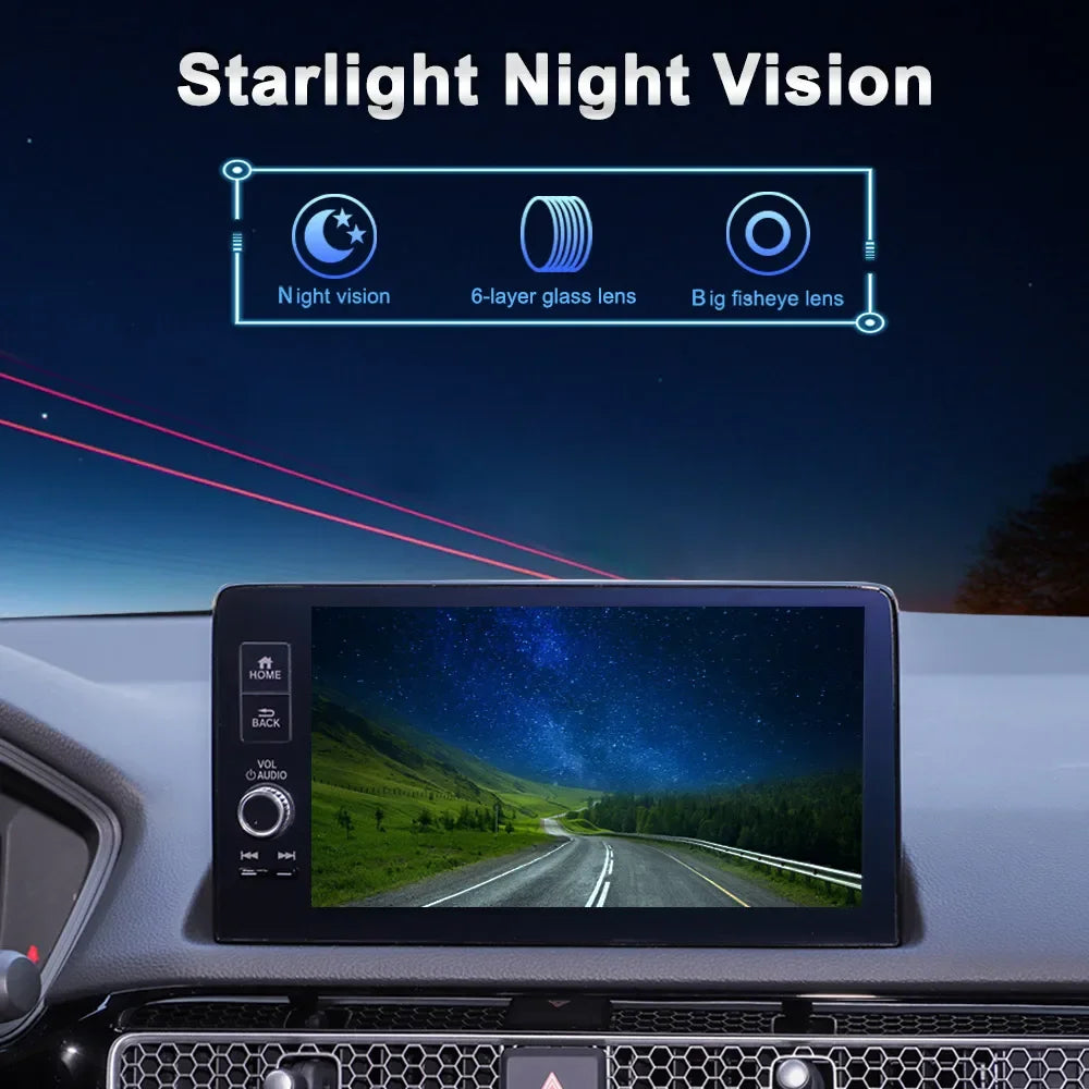 SMARTOUR AHD/CVBS 1080P Night Vision Black Car Rear View Camera Metal Body Vehicle Reverse Backup Fisheye Lens Camera With 4 Pin