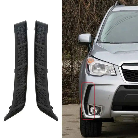 1pc Car Front Bumper Grille Molding Side Cover Trim Black ABS Replacement for Subaru Forester 2014 2015 2016 2017
