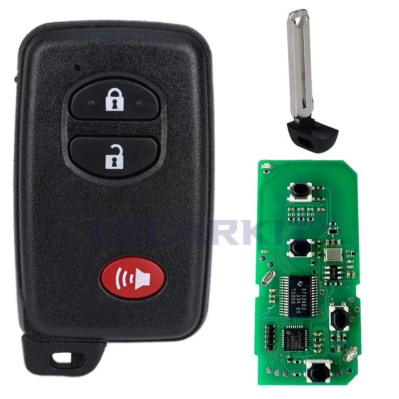 Car Smart Remote Key For Toyota Land Cruiser Prado Camry Crown Aurion LC200 A433 F433 Car Smart Key Fob Car Key 4D Chip 433Mhz
