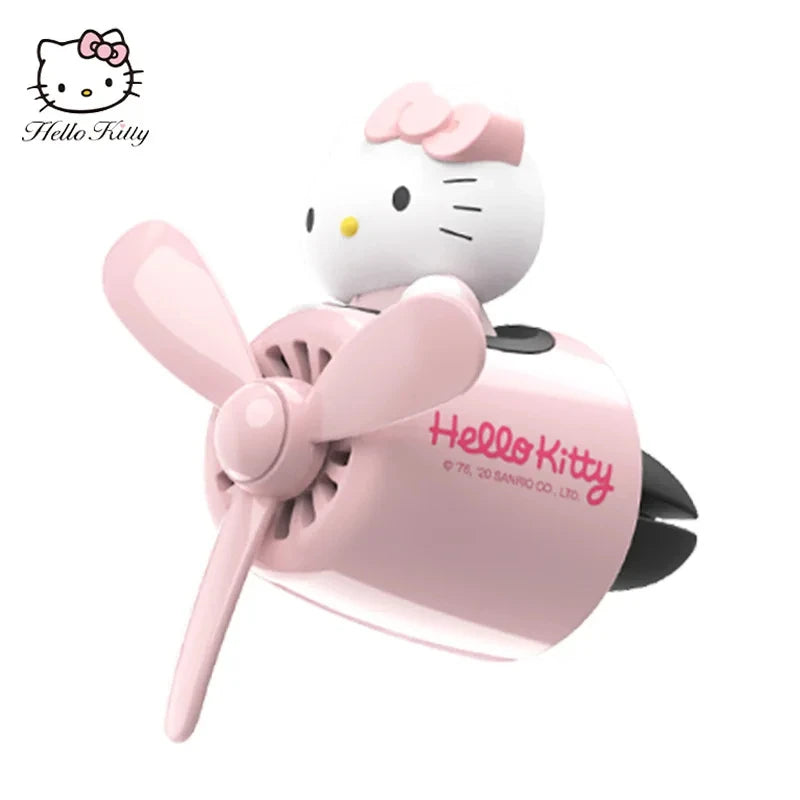 Sanrio Accesiories Hello Kitty Car Small Plane Fragrance Car Decoration Accessories Kawaii Outlet Air Freshener New Hot Sale