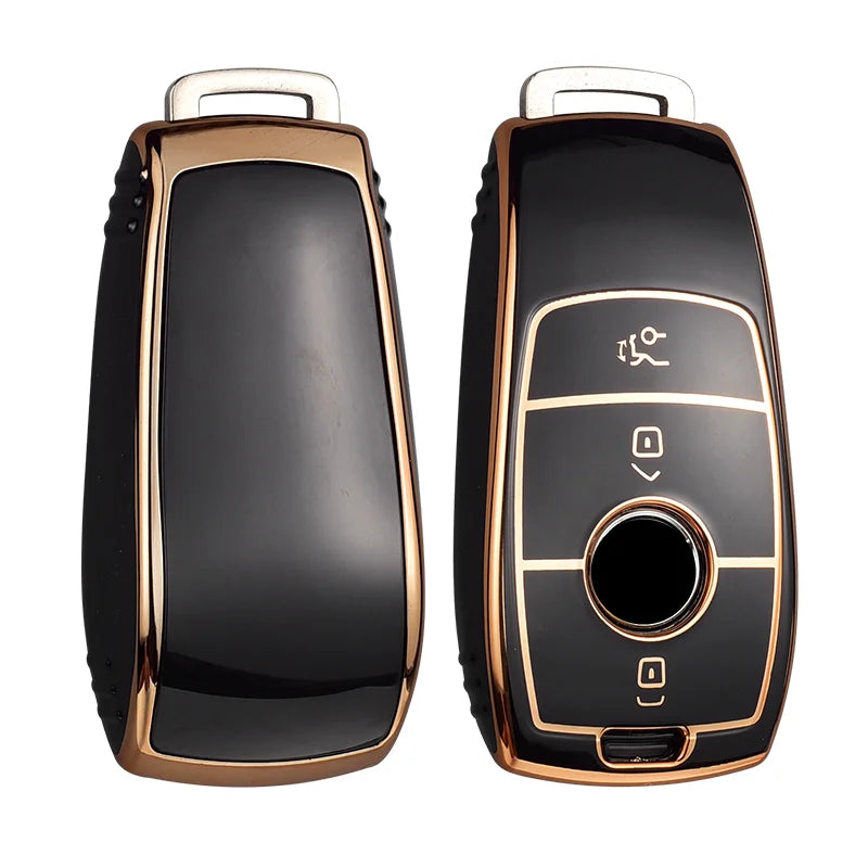 HOT TPU Car Key Case Cover Shell Fob For Mercedes Benz A C E S Class W204 W205 W212 W213 W176 GLC CLA AMG W177 Auto Accessories