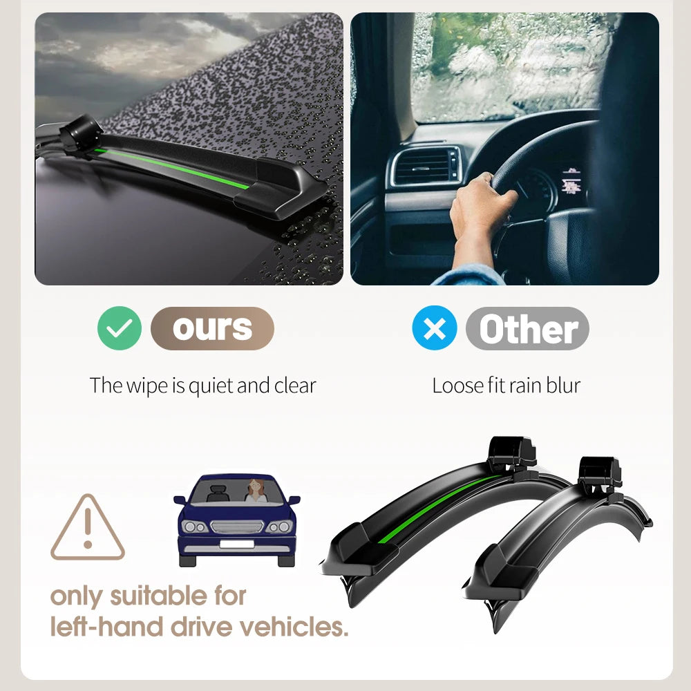 For Mazda Mazda 6 Atenza GG GH GJ GL 2002-2023 Front Windshield Wiper Blades 2pcs Windscreen Window Accessories 2007 2012 2018