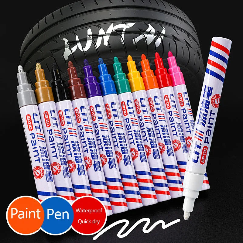 Car Paint Scratch Repair Pen for Cars Coat Scratches Touch Up Remover Tire Oily Mark Pen Waterproof Paint Pencil Car Accessories