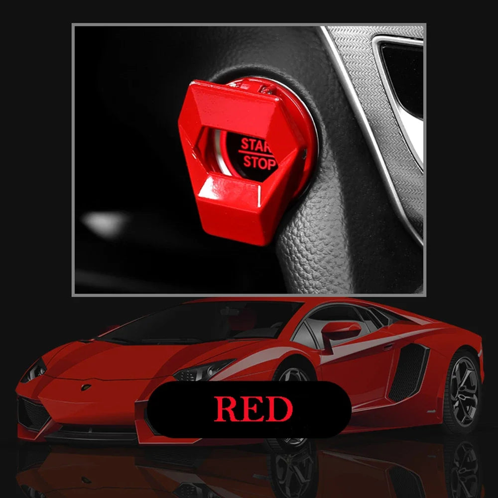2021new Car Engine Start Stop Switch Button Cover Decorative Auto Accessories Push Button Sticky Cover Car Interior Car-Styling