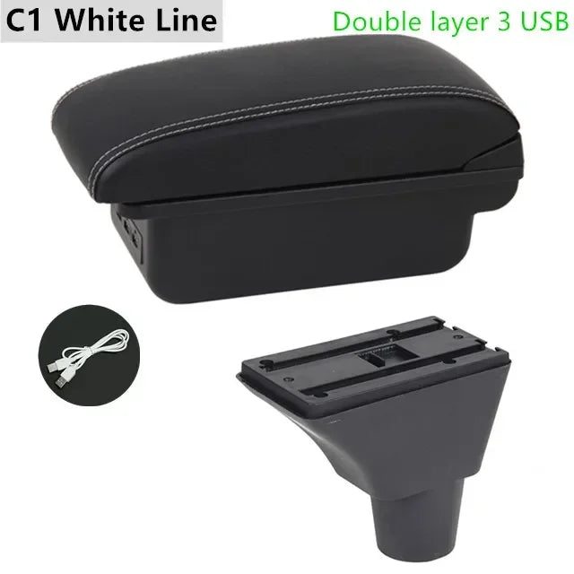 For Honda Civic 7 Generation Armrest Box Central Store Content Car-styling Decoration with Cup Holder USB Accessories