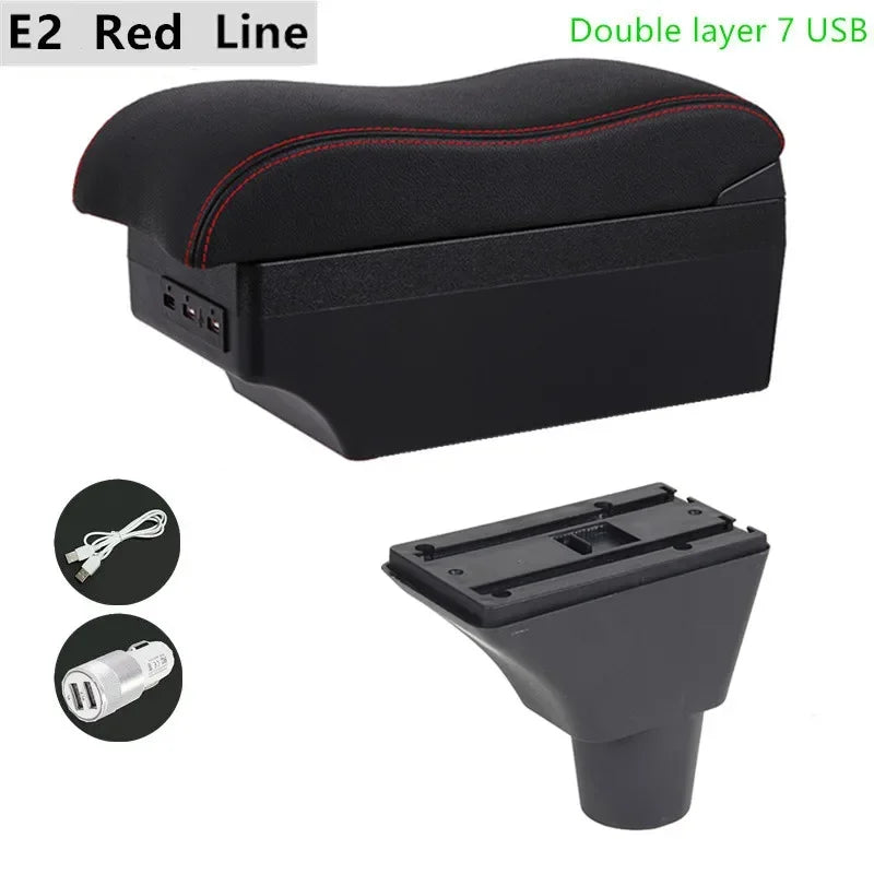 For Honda Civic 7 Generation Armrest Box Central Store Content Car-styling Decoration with Cup Holder USB Accessories