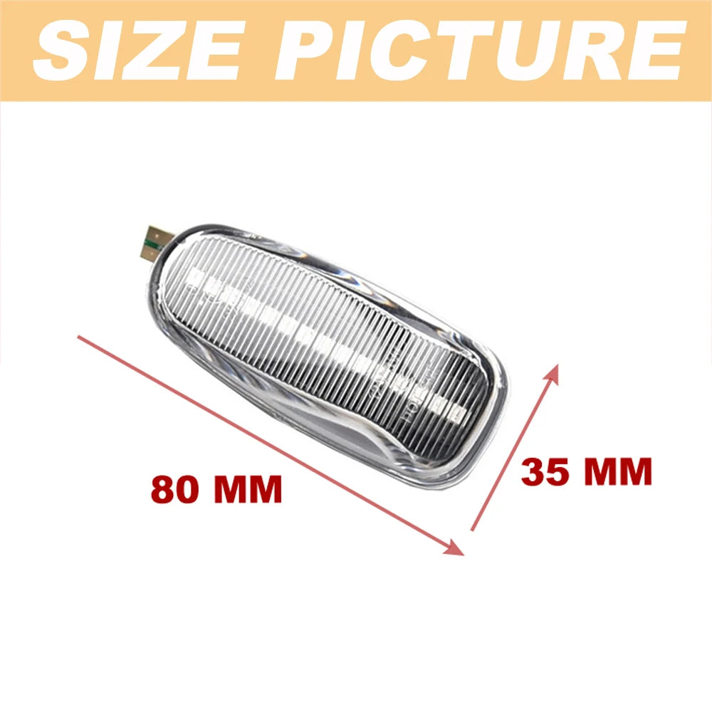 2Pcs/lot Dynamic Side Marker Turn Signal Indicator Light Sequential Blinker For Dodge Sprinter 2003-2006 Volkswagen Lt 1996-2005