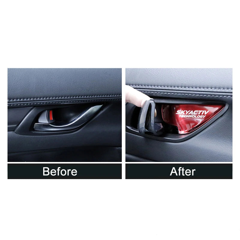 For Mazda 3 6 BM GJ CX3 CX-3 CX-5 CX5 KE KF CX7 CX8 CX9 MX5 Axela Atenza Car Interior Door Handle Bowl Trim Cover Accessories